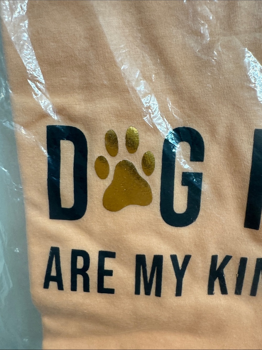 Celebrate Together Peach Dog People T‑Shirt for Dogs & Owners - Picture 2 of 7